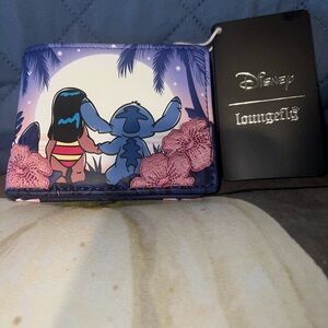 Loungefly Lilo & Stitch Floral Sunset Scene Wallet (BoxLunch 10th Ann. edition)